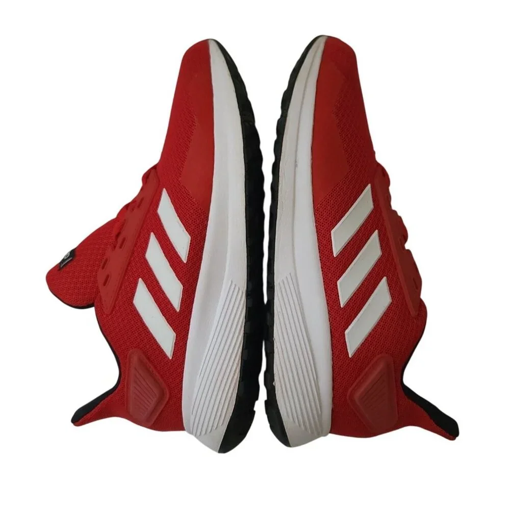 Adidas Duramo 9 Red White Cloudfoam Lite Racer Sneakers Men's Size 3 (BB7059) - Picture 5 of 8